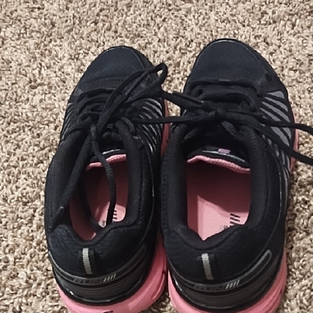 Black and Pink Running Shoes